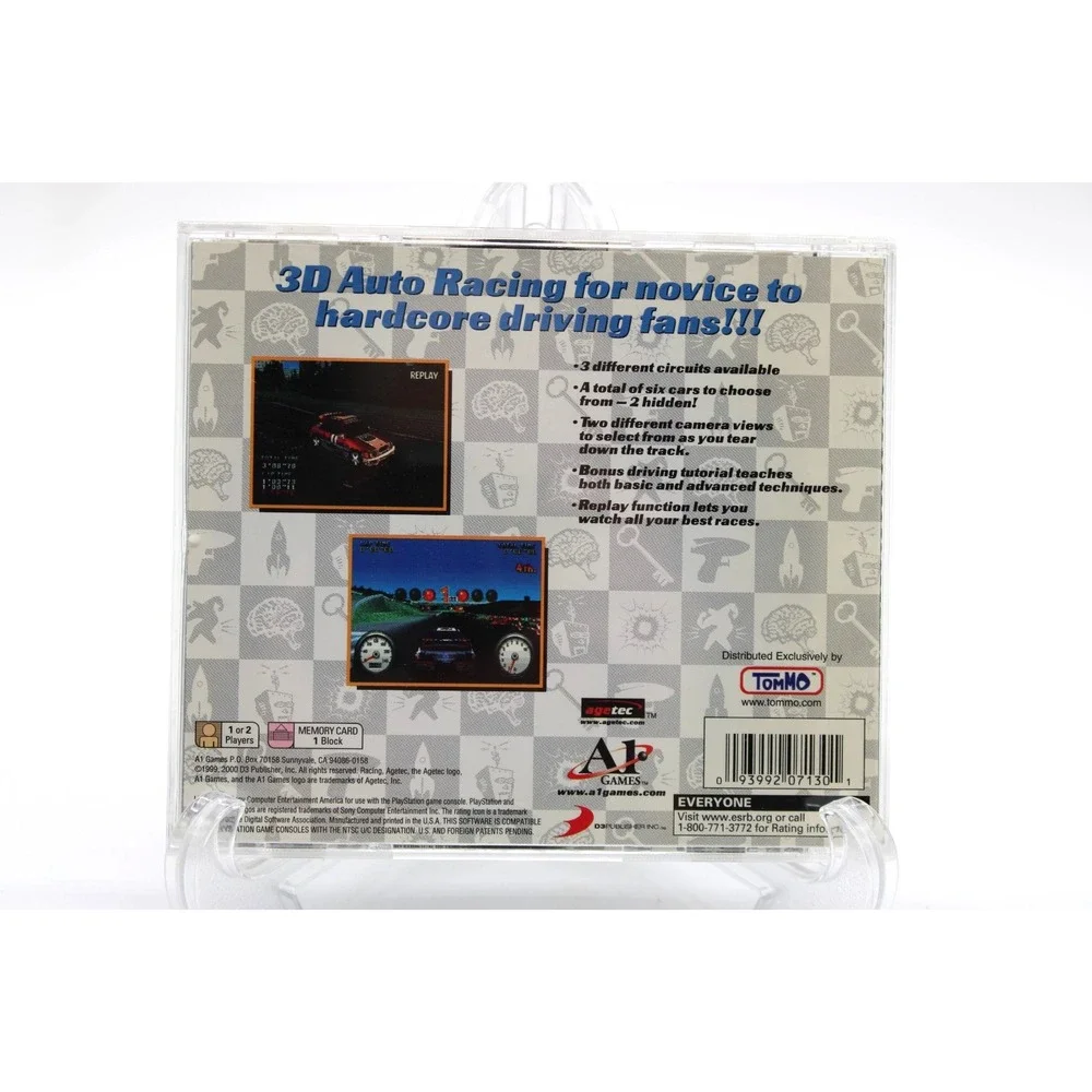 PS1: A1 Games Racing (Sony PlayStation 1, 2000) Complete w/‎ Manual